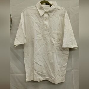 Men's Casual White Button Down Shirt
